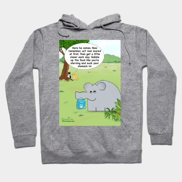 Fake Strays Hoodie by Enormously Funny Cartoons